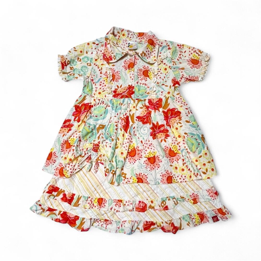 Le Fromage Et L'Orange Floral Dress Size 6